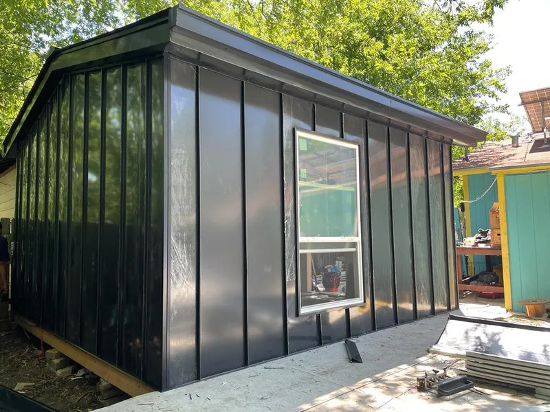 Black standing seam metal wall panels for Roof Inspection in Quakertown