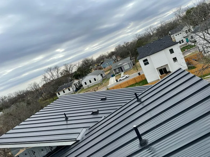 Standing seam metal roof panels with vents for Skylight Repair in Quakertown